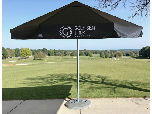 Parasol reklamowy – nadruk na czaszy, widok z góry