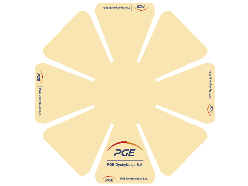 Wizualizacja parasola reklamowego